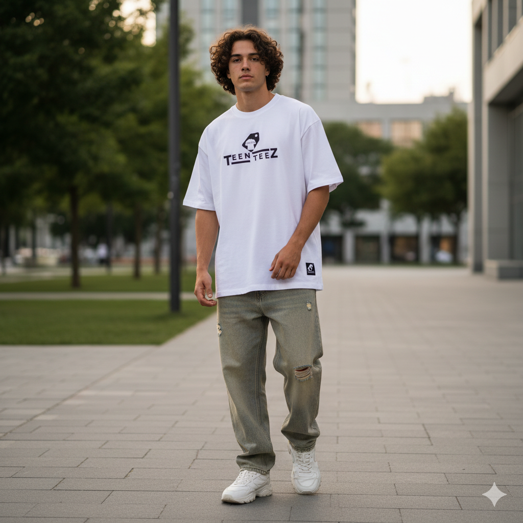 TeenTeez Oversized Tee Model 1