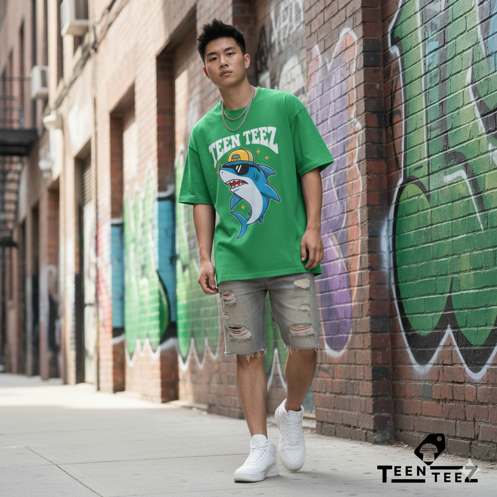 TeenTeez Oversized Tee Model 3