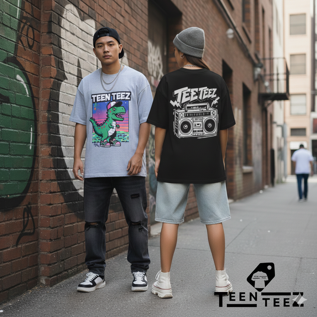 TeenTeez Oversized Tee Model 5