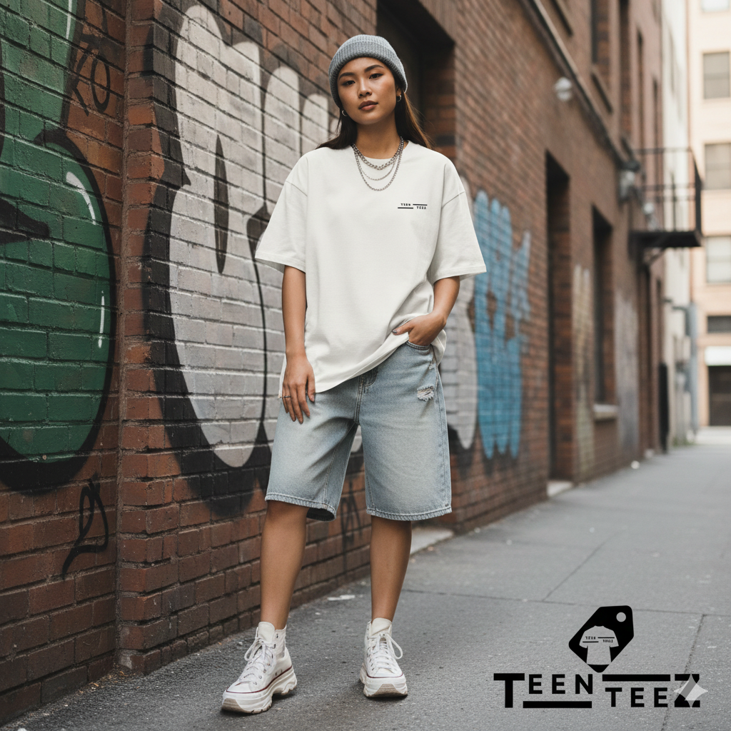 TeenTeez Oversized Tee Model 6