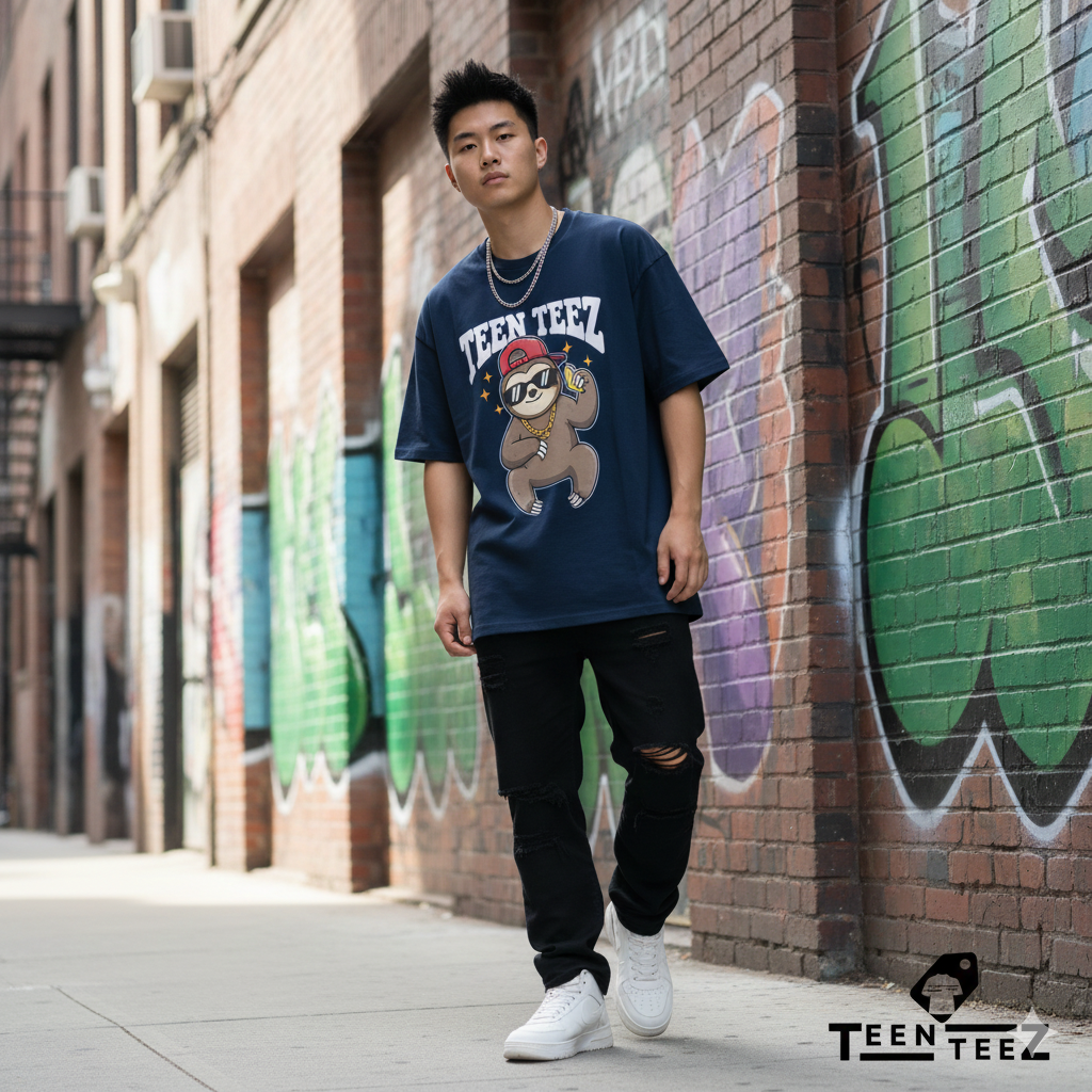 TeenTeez Oversized Tee Model 8